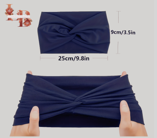 10pc Stretch head bands for women